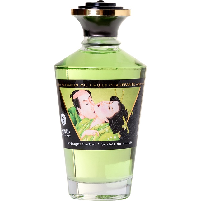 Массажное интимное масло с ароматом зелёного чая - 100 мл. Фотография 3.