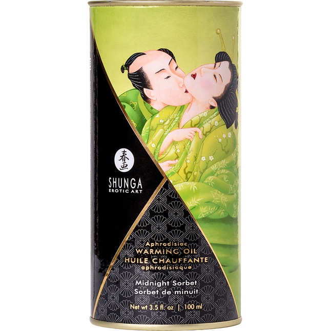 Массажное интимное масло с ароматом зелёного чая - 100 мл. Фотография 5.