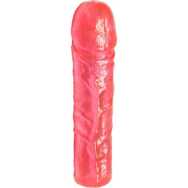 Розовый гелевый фаллоимитатор - 16,5 см