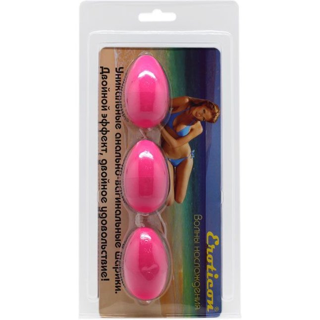 Розовые анально-вагинальные шарики. Фотография 3.