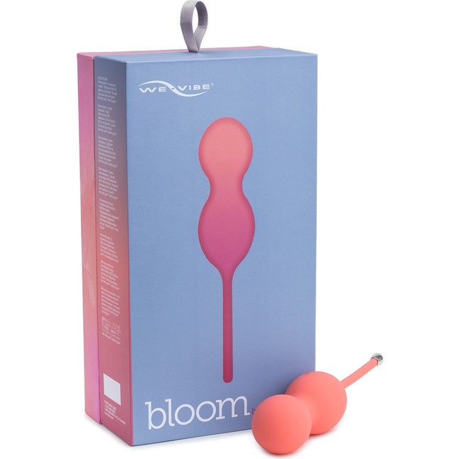 Коралловые вагинальные шарики с вибрацией Bloom. Фотография 9.