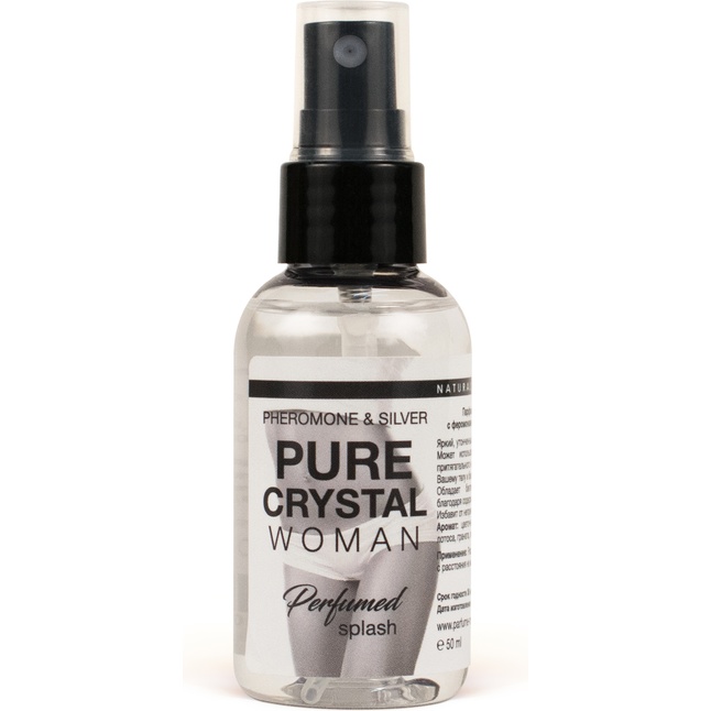 Женский парфюмированный спрей для нижнего белья Pure Crystal - 50 мл - Духи и спреи с феромонами Natural Instinct