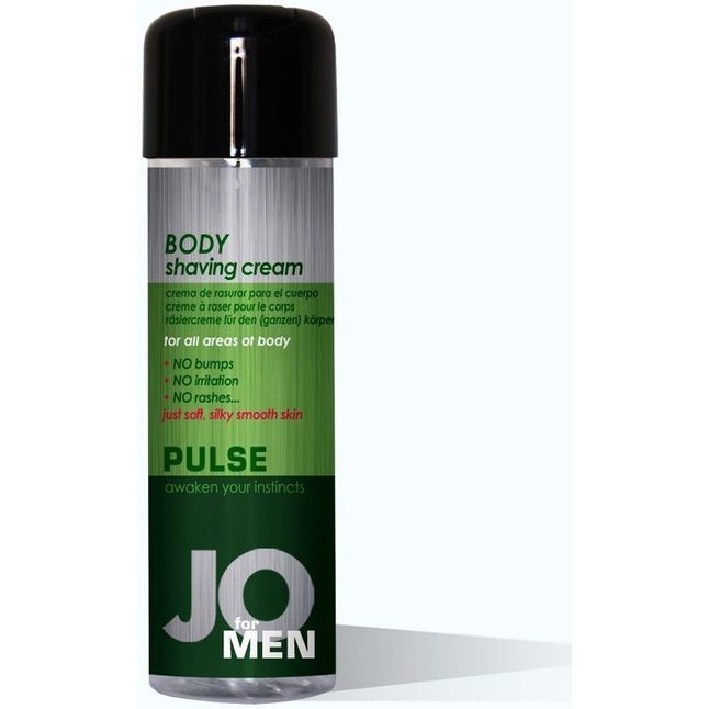 Крем для бритья JO Pulse Cucumber Male Body Shaving Cream - 240 мл