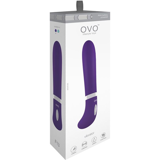 Фиолетовый вибратор OVO F13. Фотография 5.