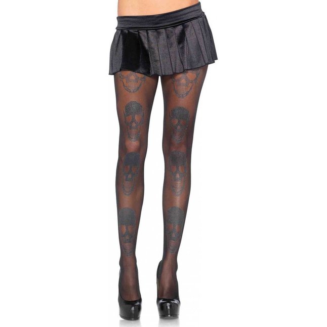 Колготки с черепами LAUGHING SKULL PANTYHOSE