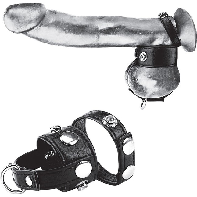 Утяжка для мошонки и пениса Cock Ring With 1 Ball Stretcher And Optional Weight Ring