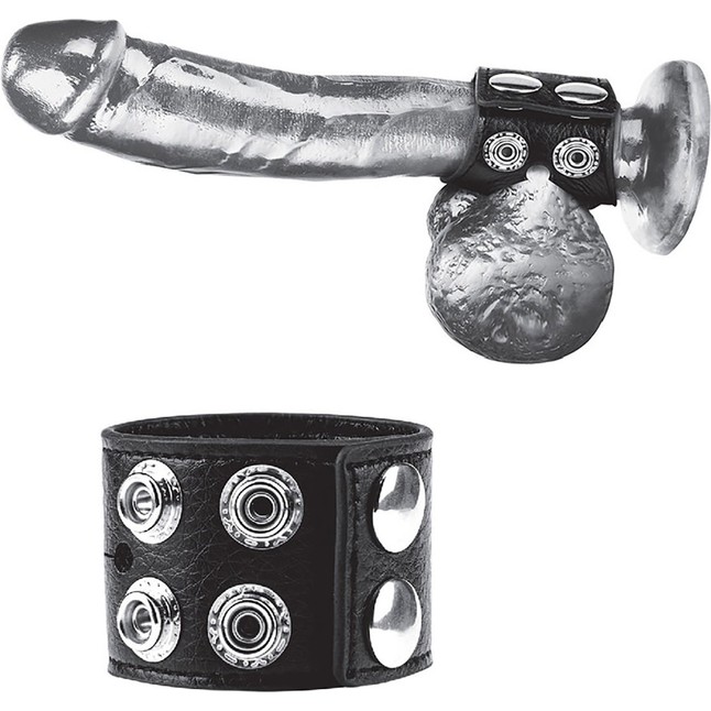 Ремень на член и мошонку 1.5 Cock Ring With Ball Strap