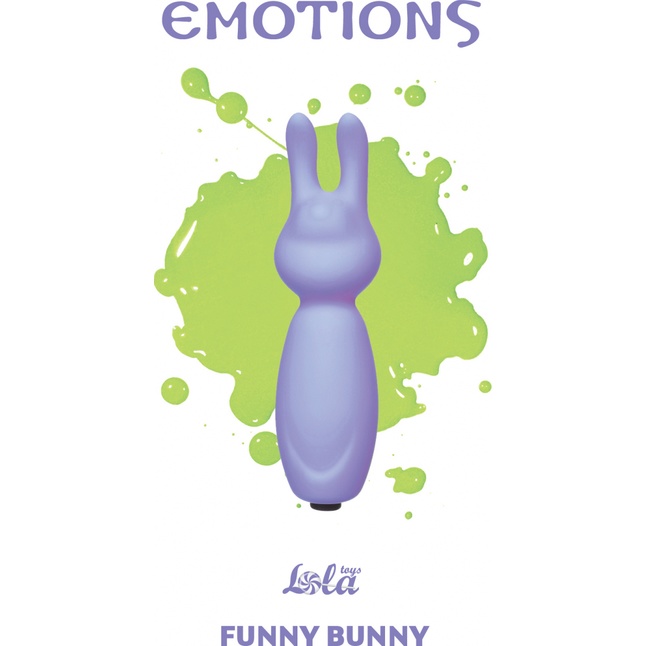 Фиолетовый мини-вибратор с ушками Emotions Funny Bunny Lavender - Emotions. Фотография 4.