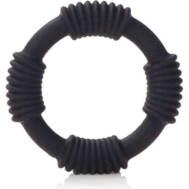 Чёрное эрекционное кольцо Adonis Silicone Rings Hercules - Adonis