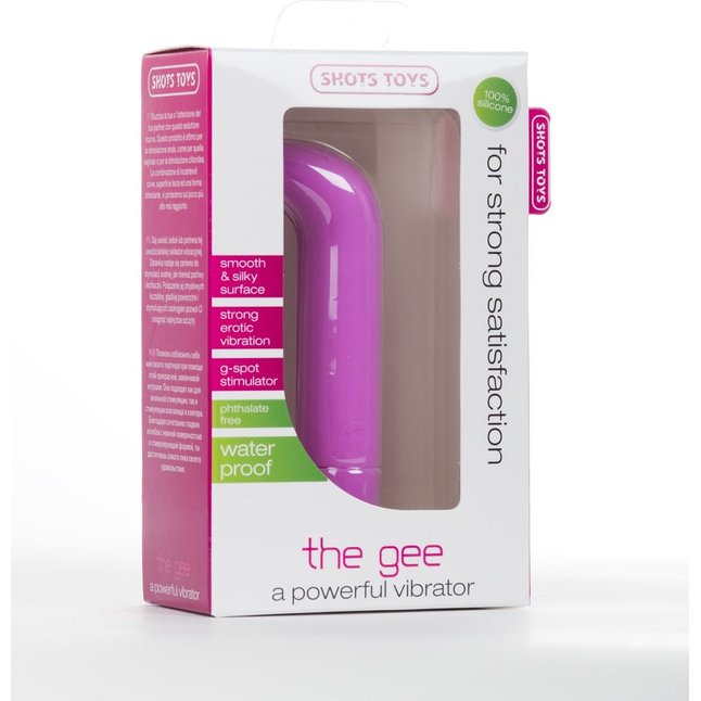 Розовый вибратор The Gee - 10,5 см - Shots Toys. Фотография 2.