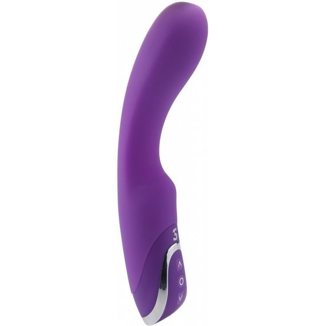 Фиолетовый перезаряжаемый вибратор Rechargeable G-Lover - 21 см - Shots Toys