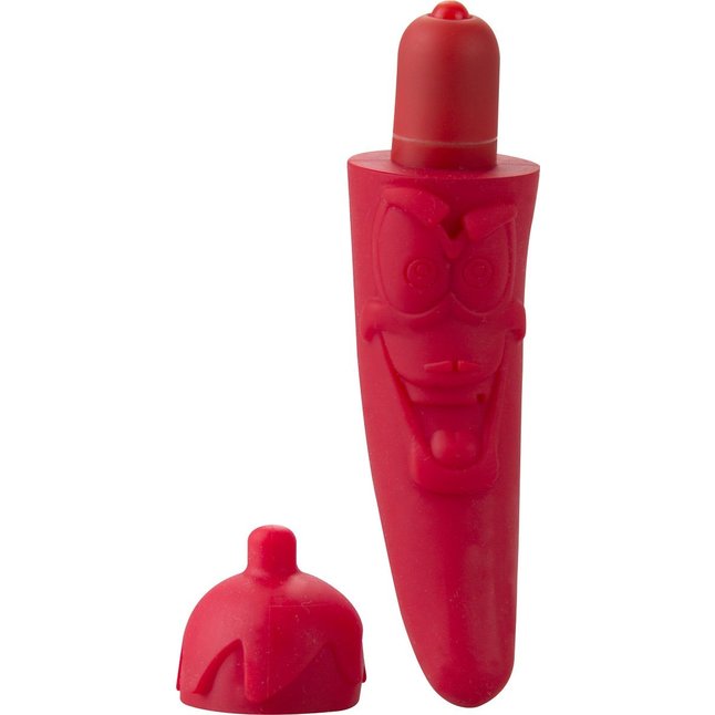 Красный мини-вибратор в виде перчика Red Hot Pepper - S-line. Фотография 2.