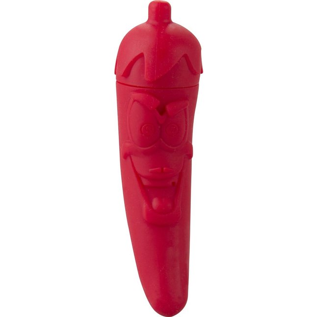 Красный мини-вибратор в виде перчика Red Hot Pepper - S-line