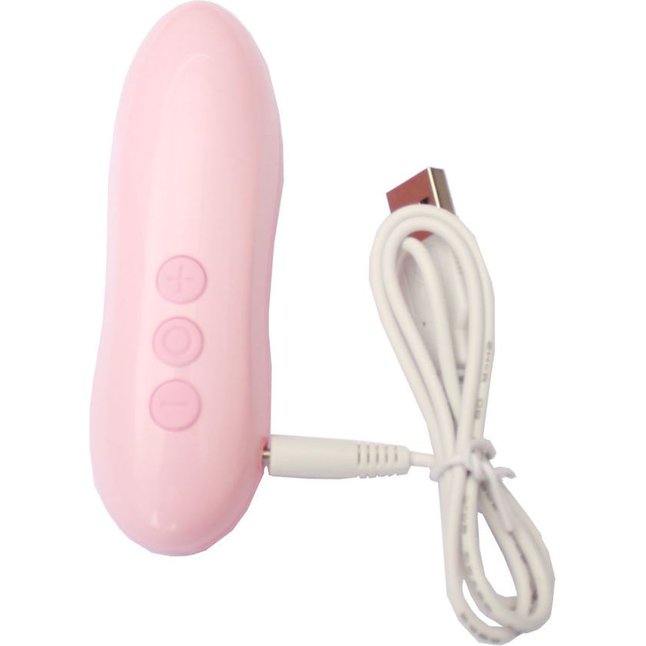 Нежно-розовый вибростимулятор Ecstasy с насадками. Фотография 5.