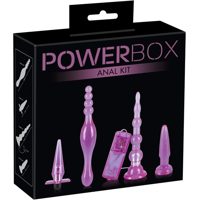 Набор фиолетовых анальных стимуляторов PowerBox - You2Toys. Фотография 2.