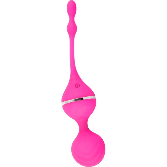 Розовые вагинальные шарики с вибрацией Smile - Sweet Smile. Фотография 3.