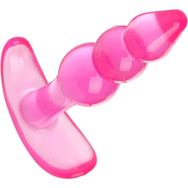 Розовая анальная пробка Bubbles Bumpy Starter - 11 см - Trinity Vibes. Фотография 2.