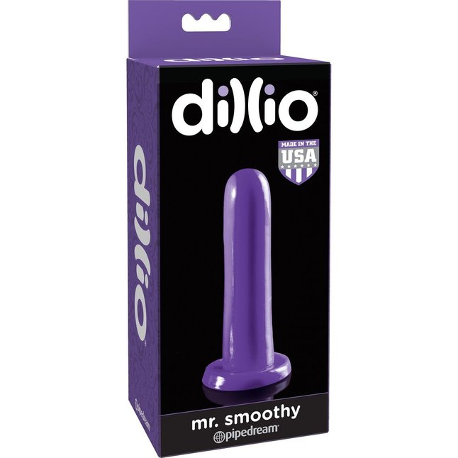 Фиолетовый анальный плаг Mr. Smoothy - 14 см - Dillio. Фотография 4.