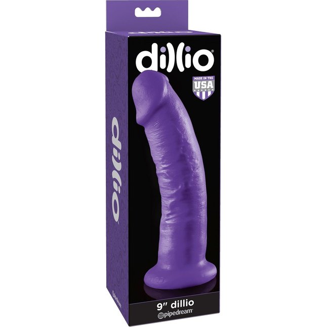Большой фиолетовый дилдо 9 Dillio - 24,1 см - Dillio. Фотография 4.