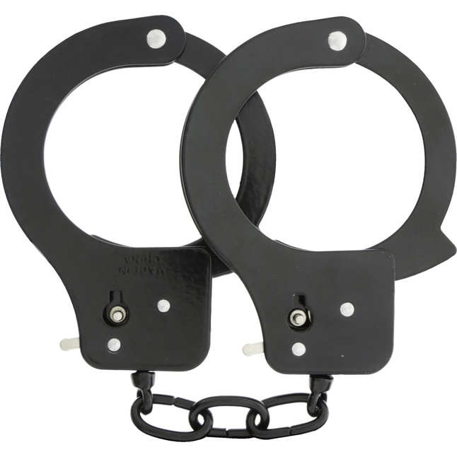 Чёрные наручники из листового металла BONDX METAL CUFFS BLACK - BondX