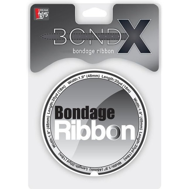 Белая лента для связывания BONDX BONDAGE RIBBON - 18 м - BondX. Фотография 2.