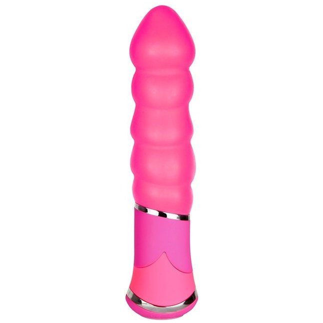 Розовый вибростимулятор BOOTYFUL RIBBED VIBE PINK - Bootyful