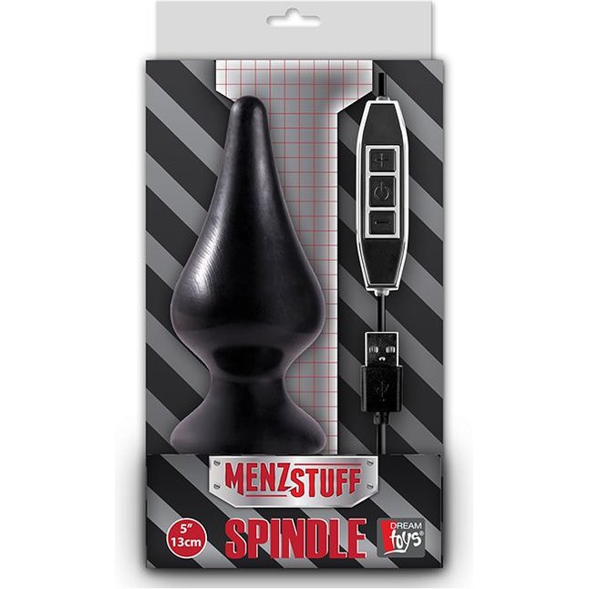 Анальный конус, работающий от USB, MENZSTUFF SPINDLE 10FUNCTION BUTT PLUG - MenzStuff. Фотография 2.