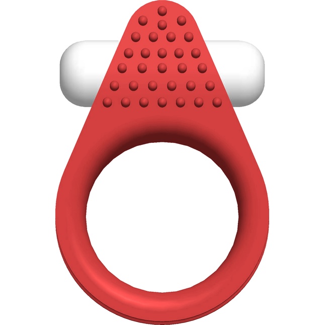 Красное эрекционное кольцо LIT-UP SILICONE STIMU RING 1 RED - Lit-Up