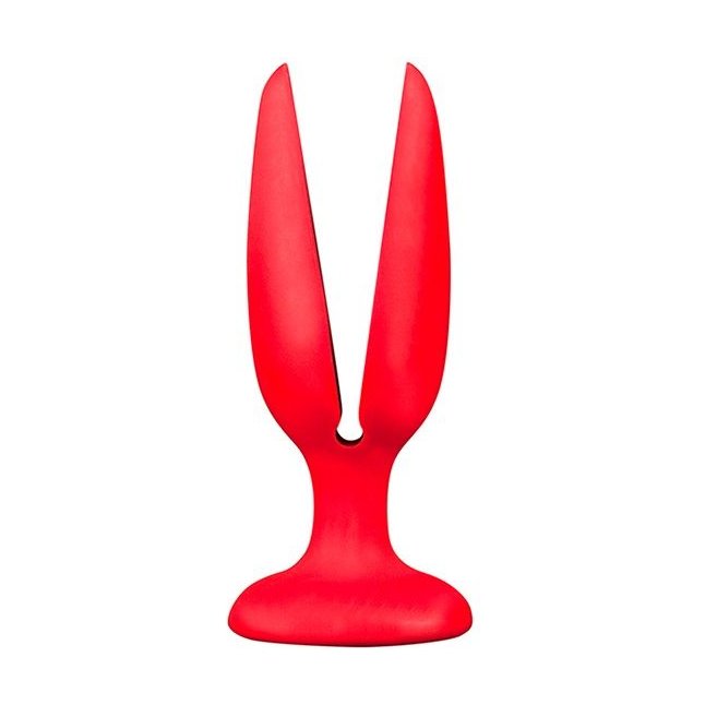 Красная пробка-бутон MENZSTUFF FLOWER BUTT PLUG 5INCH - 13,5 см - MenzStuff