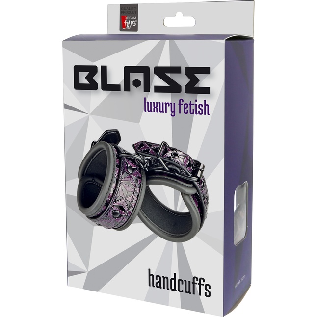 Фиолетово-чёрные наручники BLAZE HANDCUFF PURPLE - Blaze. Фотография 2.