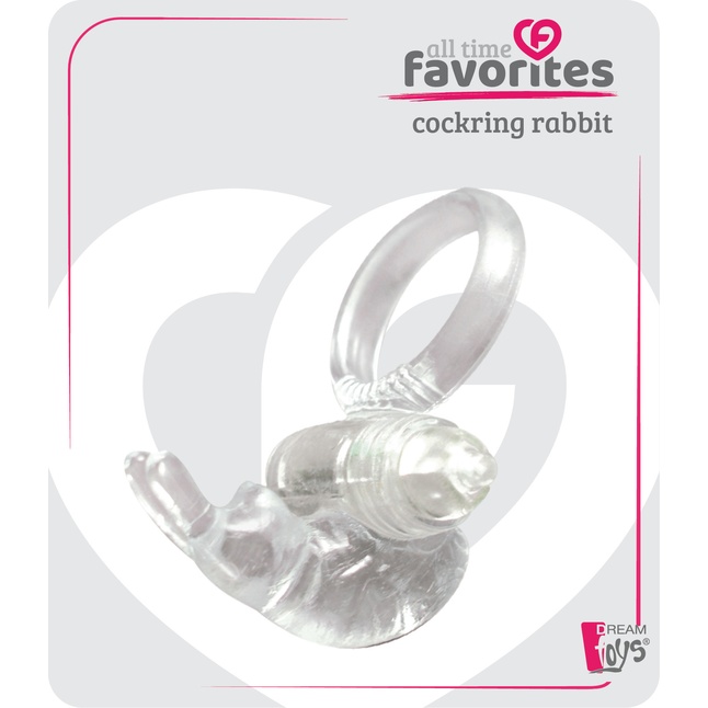 Прозрачное эрекционное кольцо с виброэлементом GOOD VIBES COCKRING RABBIT - Good Vibes. Фотография 2.