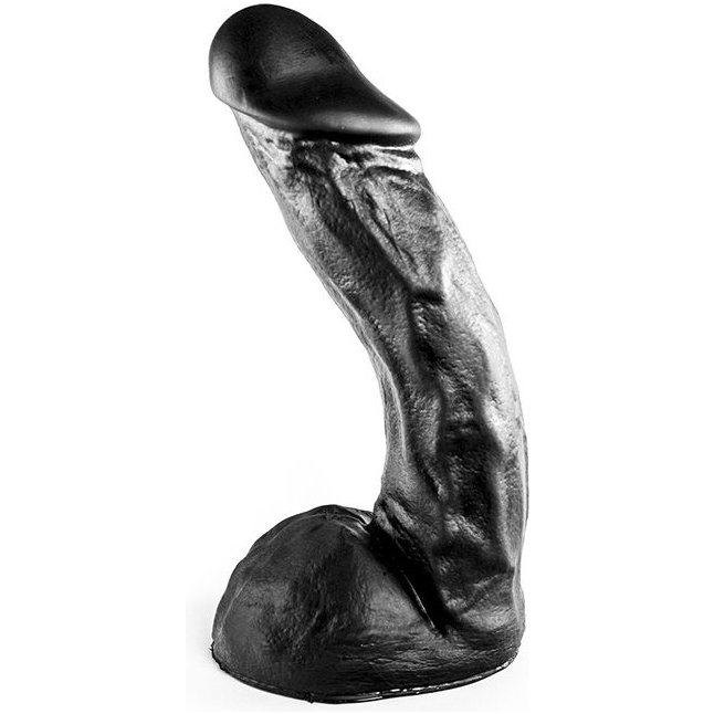 Чёрный фаллоимитатор-гигант All Black - 27,5 см