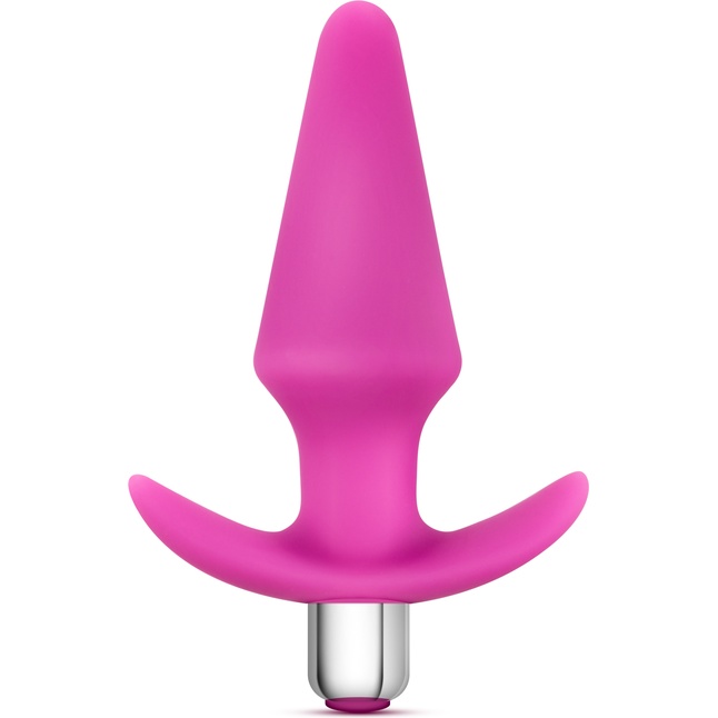 Розовая анальная вибропробка Luxe Discover - 12,7 см - Luxe