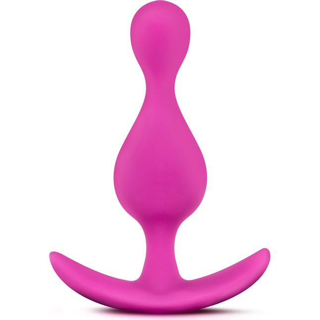 Розовая фигурная анальная пробка Luxe Explore - 11,4 см - Luxe