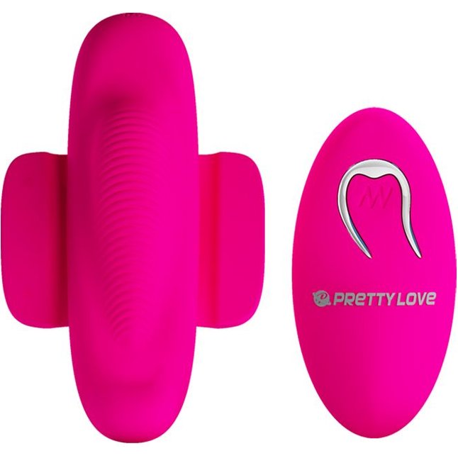 Розовый клиторальный вибратор для ношения в трусиках Fairy Boat II с пультом ДУ - Pretty Love. Фотография 4.