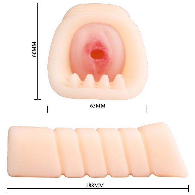 Мастурбатор-вагина с вибрацией и шипиками на входе. Фотография 3.