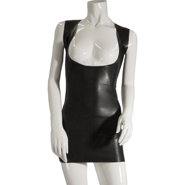 Провокационное платье из датекса с открытой грудью и вырезом на попке Datex Total Exposure Dress - Guilty Pleasure. Фотография 3.