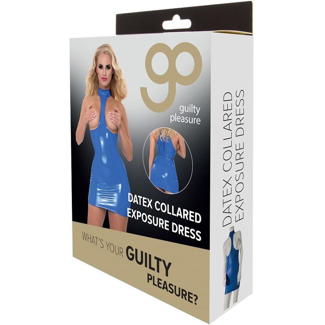 Платье из датекса с открытой грудью Datex Collared Exposure Dress - Guilty Pleasure. Фотография 4.