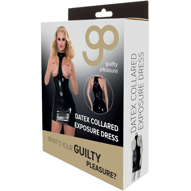 Платье из датекса с открытой грудью Datex Collared Exposure Dress - Guilty Pleasure. Фотография 7.