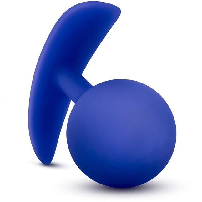 Синяя анальная пробка для ношения Performance Wearable Vibro Plug - 8,4 см - Performance. Фотография 5.