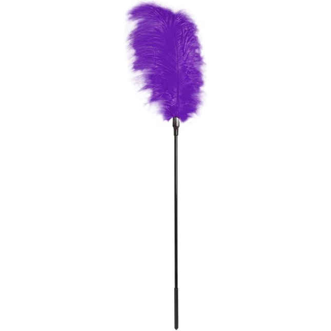 Стек с большим фиолетовым пером Large Feather Tickler - 65 см - Guilty Pleasure