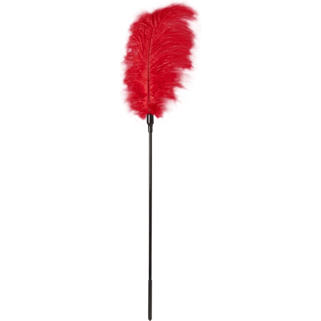 Стек с большим красным пером Large Feather Tickler - 65 см - Guilty Pleasure