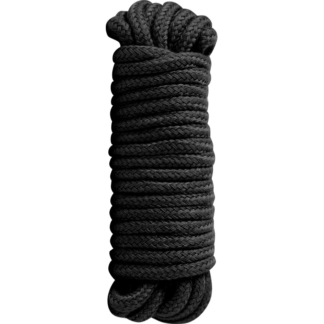 Чёрная хлопковая верёвка Bondage Rope 16 Feet - 5 м - Guilty Pleasure