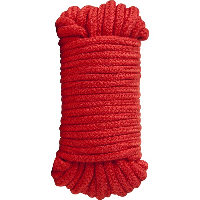 Красная хлопковая верёвка Bondage Rope 33 Feet - 10 м - Guilty Pleasure