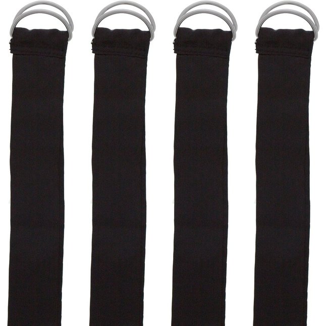 Комплект из 4 ремней с петлями для связывания 4pcs Silky Wrist Ankle Restraints - Guilty Pleasure
