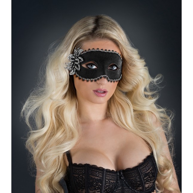 Карнавальная маска с цветком Venetian Eye Mask - Guilty Pleasure. Фотография 2.