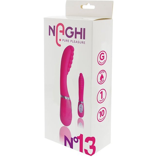 Розовый вибратор для G-стимуляции NAGHI NO.13 - 20 см - Naghi by Tonga. Фотография 2.