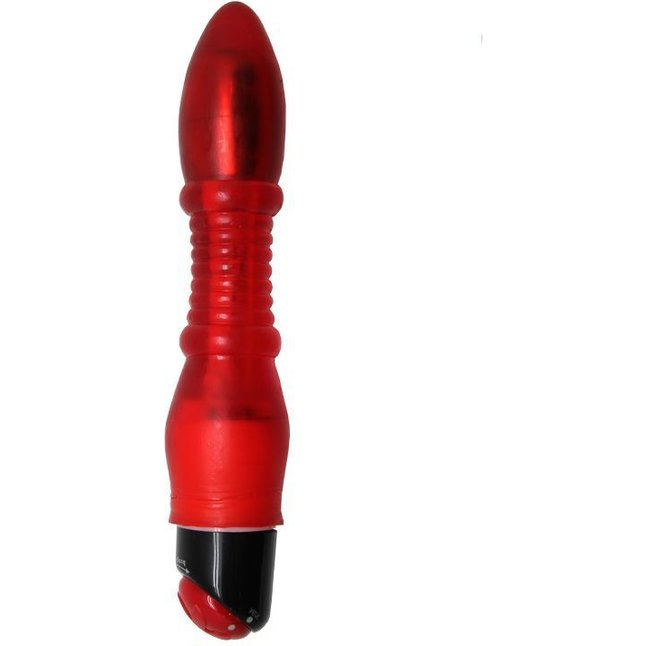 Красный гелевый вибратор Carrie - 25 см