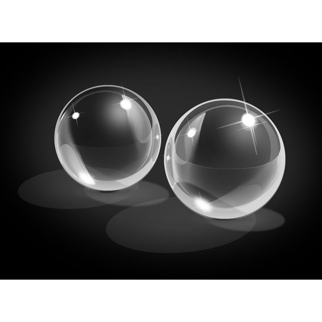 Стеклянные вагинальные шарики Glass Ben-Wa Balls - Icicles. Фотография 2.