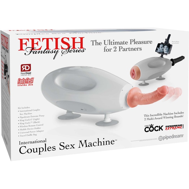 Вибромассажер для пар с пультом ДУ International Couples Sex Machine - Fetish Fantasy Series. Фотография 10.